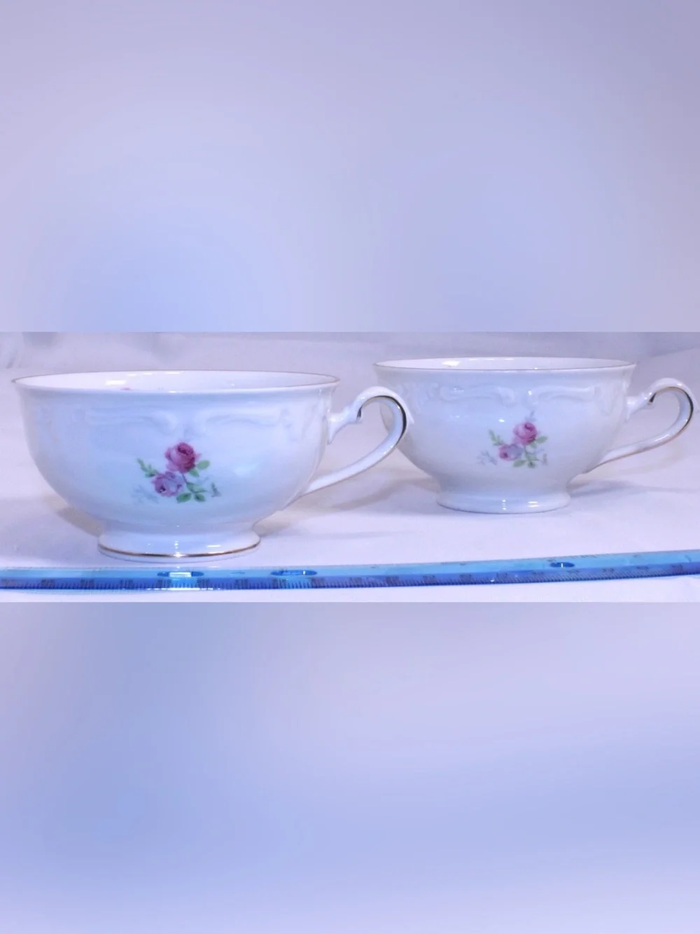 Vintage Winterling Bavaria porcelain teacup pair